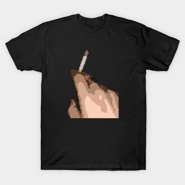 pixel cigarette T-Shirt by numinouspalette